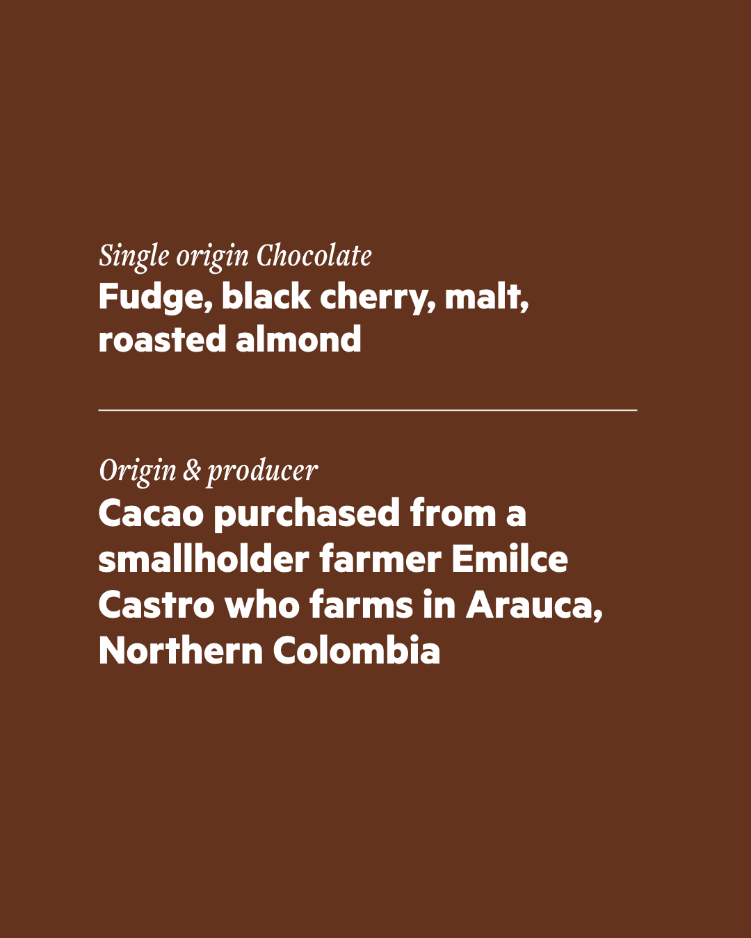 Drinking Chocolate 68% – Emilce Castro